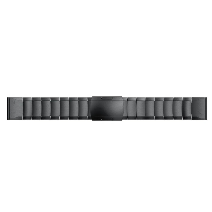 For Garmin Fenix 6S Stainless Steel Watch Band Replacement Wrist Strap with Butterfly Buckle - Black - 5