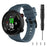Silicone Watch Band Strap Black Buckle for Garmin Forerunner 45 - Titanium Grey - 2