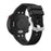 Silicone Watchband Strap Silver Buckle for Garmin Forerunner 45 - Black - 2