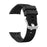 Silicone Watchband Strap Silver Buckle for Garmin Forerunner 45 - Black - 3