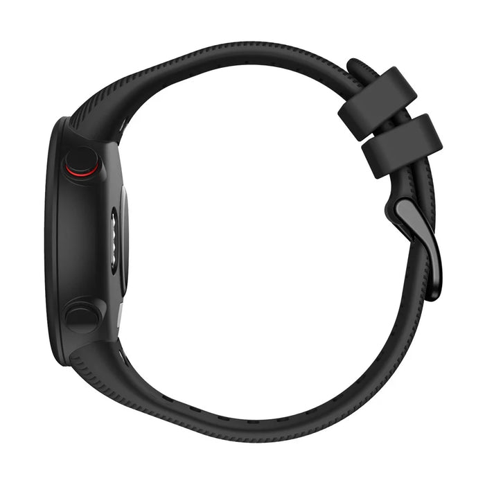 Silicone Wrist Strap with Black Buckle for Garmin Forerunner 45S - Black - 5
