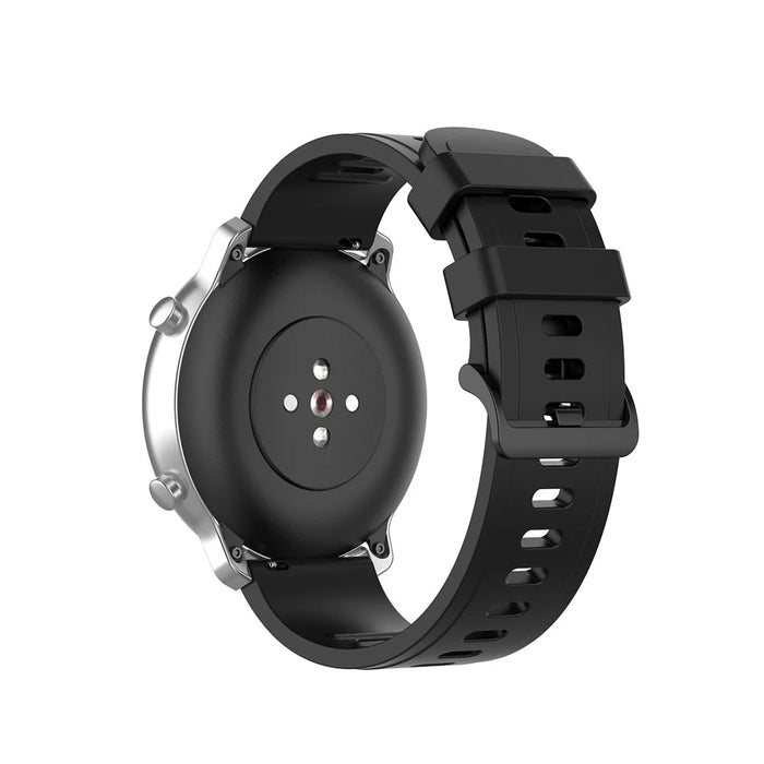 20mm Soft Silicone Replacement Wrist Strap for Huami Amazfit GTR 42mm/GTS - Black - 4