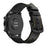22mm Genuine Leather Coated Silicone 22mm Watch Strap for Huawei Watch GT 2/1  / Honor Magic - Black - 2