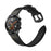 22mm Genuine Leather Coated Silicone 22mm Watch Strap for Huawei Watch GT 2/1  / Honor Magic - Black - 6