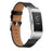 Genuine Leather Coated Watch Band for Fitbit Charge 2 - Black - 2