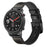 22mm Genuine Leather Coated Silicone Wrist Strap for Huami Amazfit GTR 47mm - Black - 4