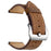 Genuine Leather Smart Watch Band for Huami Amazfit Watch 2/1 22mm- Brown - 1