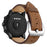 Genuine Leather Smart Watch Band for Huami Amazfit Watch 2/1 22mm- Brown - 3