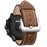 Genuine Leather Smart Watch Band for Huami Amazfit Watch 2/1 22mm- Brown - 4