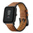 20mm Genuine Leather with Holes Watch Band for Amazfit Bip GTS - Brown - 3