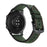 22mm Holes Genuine Leather Watch Band Strap for Huawei Honor Magic Watch - Green - 3