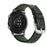 22mm Holes Genuine Leather Watch Band Strap for Huawei Honor Magic Watch - Green - 7