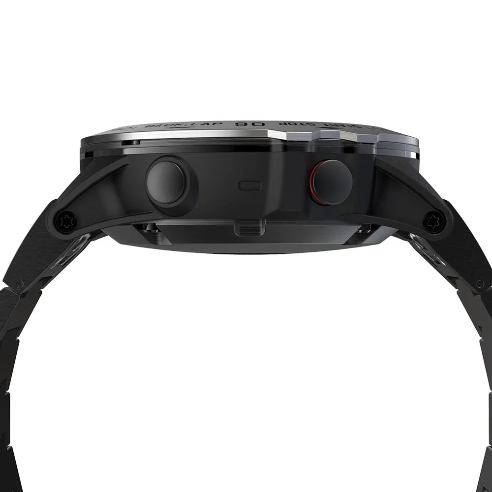Stainless Steel Watch Bezel (Type B) for Garmin Fenix 5X/5x Plus - Silver/Black - 4