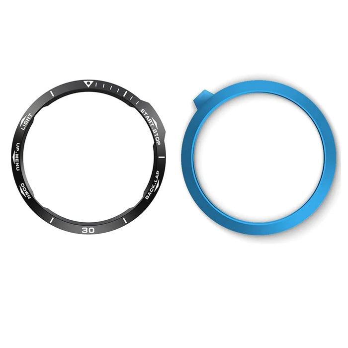 Stainless Steel Replacement Watch Bezel (Type B) for Garmin Fenix 6/6 Pro/ 6 Sapphire - Black/White - 6