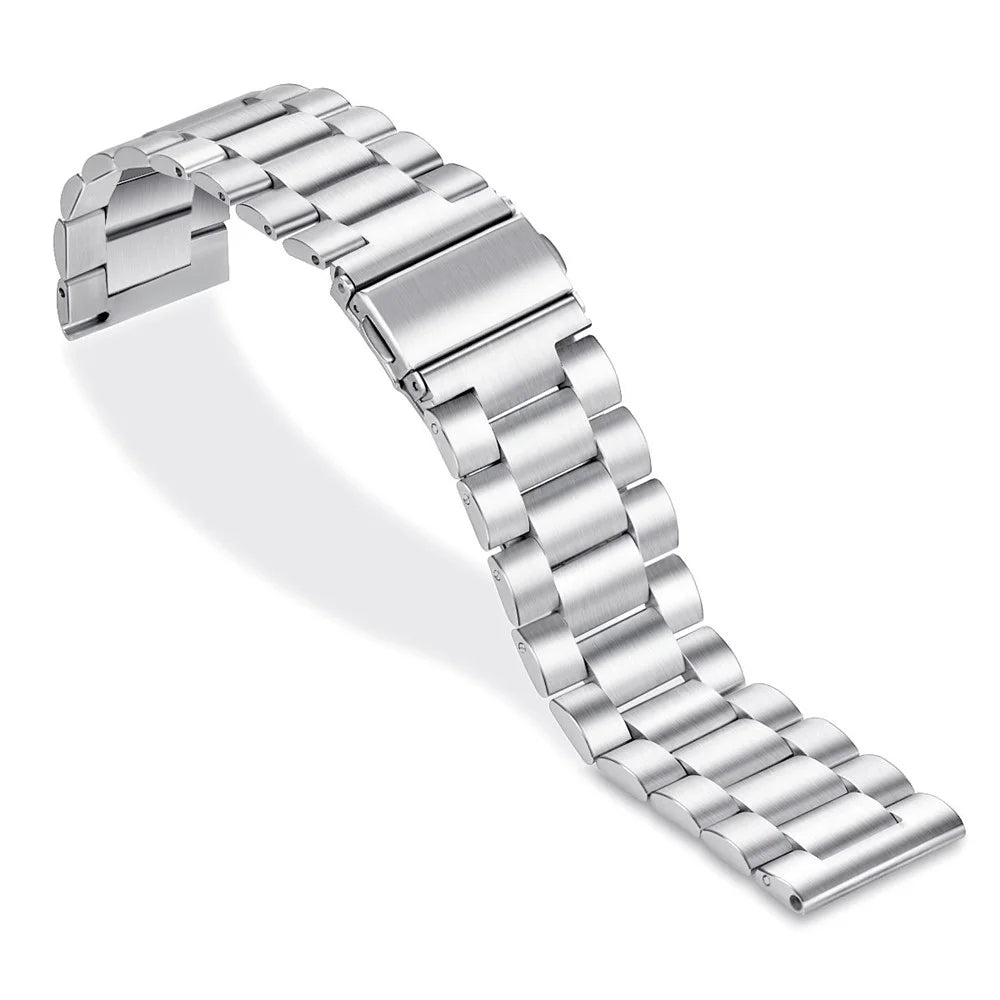22mm Silver Stainless Steel Watch Strap for Fossil Q Marshal Gen 2 / Fossil Q Explorist HR Gen 4 / Fossil Q Explorist Gen 3 - 7