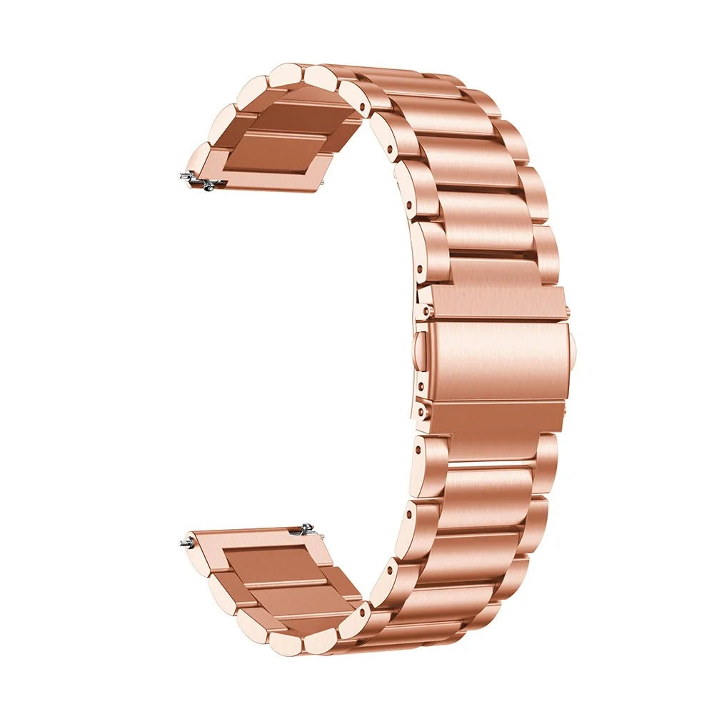 Stainless Steel Smart Watch Replacement Strap for Fossil Q Marshal Gen 2/Fossil Q Explorist HR Gen 4/Fossil Gen 3 Q Explorist - Rose Gold - 1