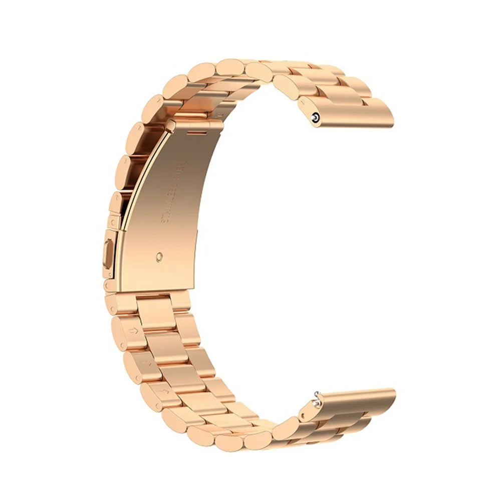 Stainless Steel Smart Watch Replacement Strap for Fossil Q Marshal Gen 2/Fossil Q Explorist HR Gen 4/Fossil Gen 3 Q Explorist - Rose Gold - 4