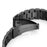 For Garmin Quatix 7 Pro / Fenix 5 / 5 Plus / 6 / 6Plus / 7 Stainless Steel Watch Band Three-bead Wrist Strap Replacement - Black - 6