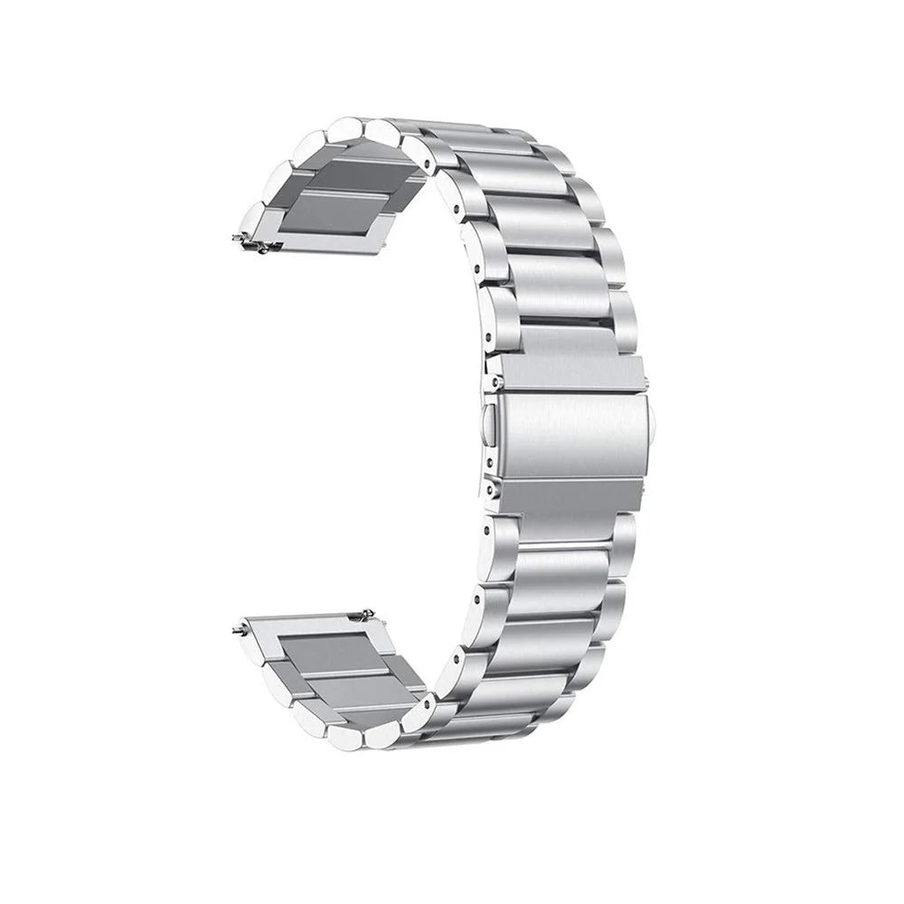 Two-color Stainless Steel Smartwatch Strap Band for Fossil Carlyle HR Gen 5  / Julianna HR Gen 5 - Silver - 1