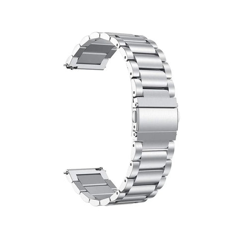 Two-color Stainless Steel Smartwatch Strap Band for Fossil Carlyle HR Gen 5  / Julianna HR Gen 5 - Silver - 1