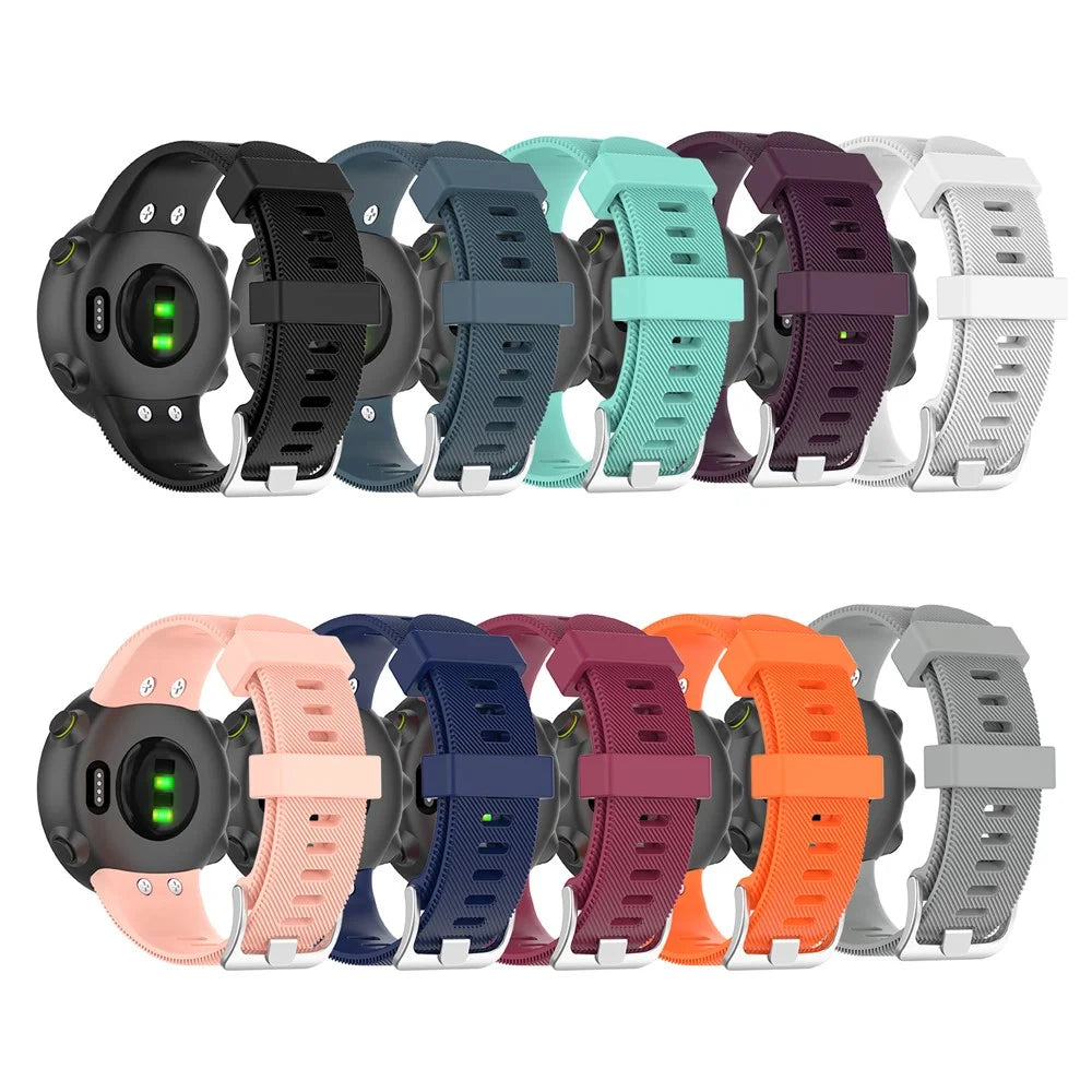 Silicone Strap Replacement Bracelet Watchband for Garmin Swim 2 - Black - 7