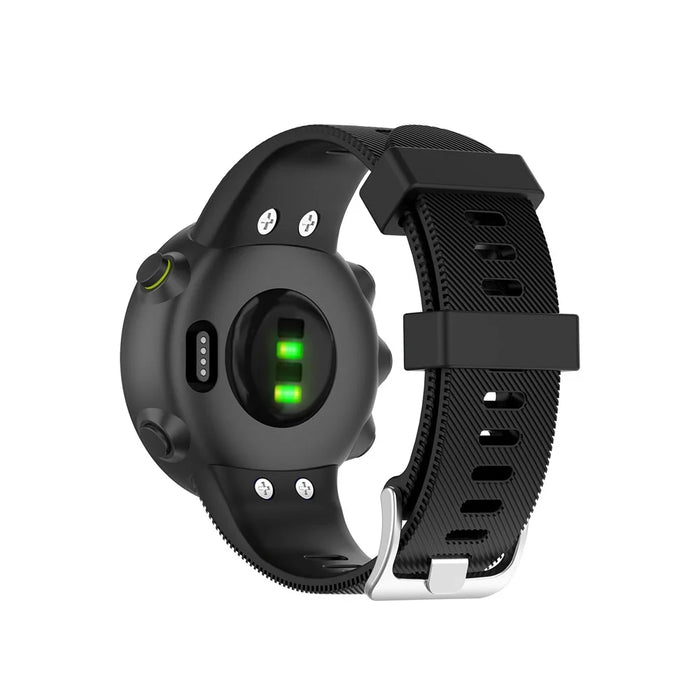 Silicone Strap Replacement Watchband for Garmin Forerunner 45/45S - Black - 3