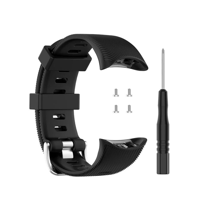 Silicone Strap Replacement Watchband for Garmin Forerunner 45/45S - Black - 5