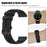 Soft Silicone Smart Watch Strap Replacement Strap 20mm for POLAR Ignite Smart Watch - Black - 3