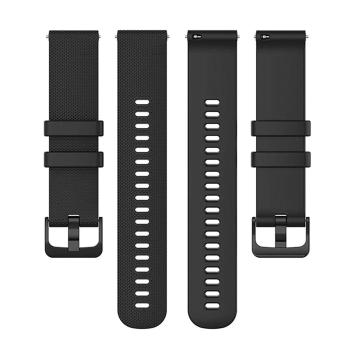 Soft Silicone Smart Watch Strap Replacement Strap 20mm for POLAR Ignite Smart Watch - Black - 4