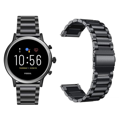 22mm Stainless Steel Wrist Watch Band for Fossil Carlyle HR Gen 5 / Julianna HR  Gen 5 - 1