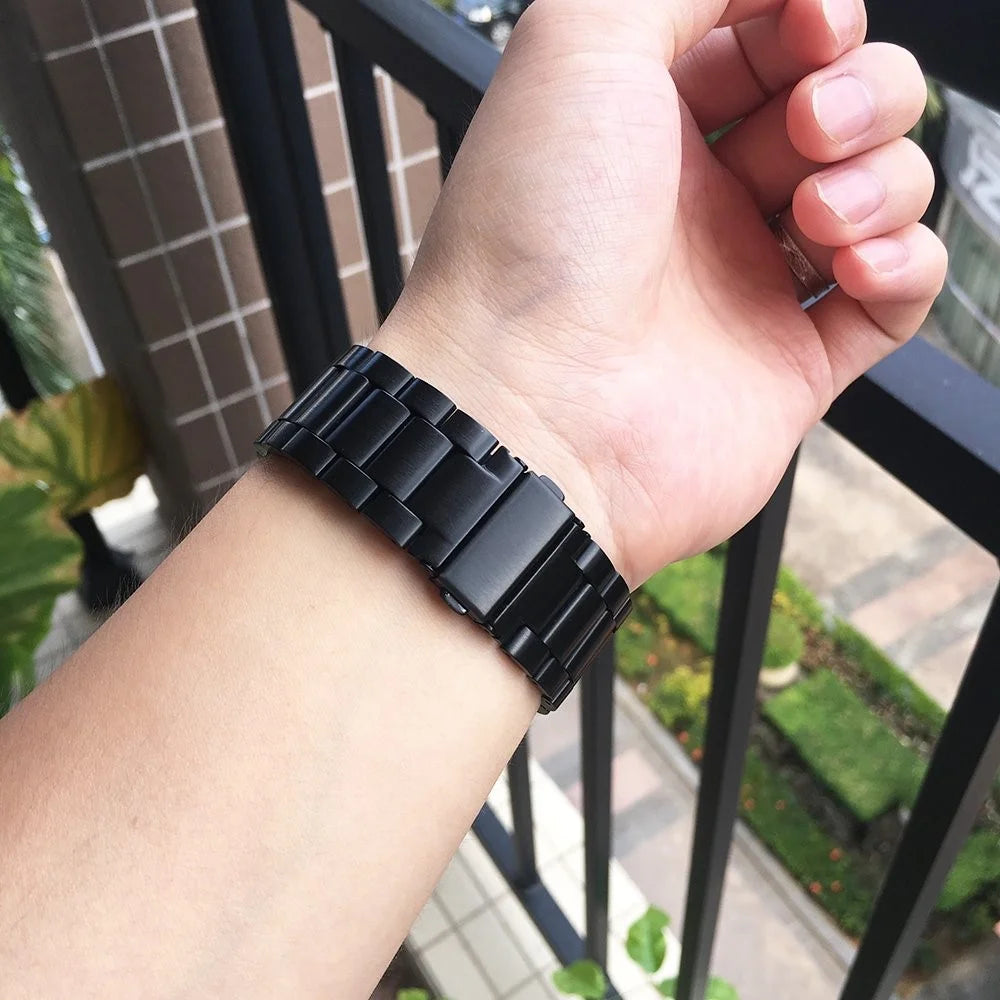 22mm Stainless Steel Wrist Watch Band for Fossil Carlyle HR Gen 5 / Julianna HR  Gen 5 - 6