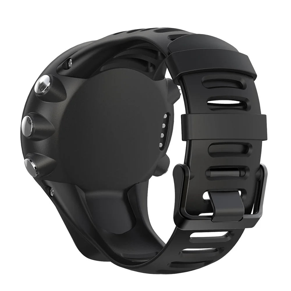 For Sunnto Ambit 1/2/3/2S/2R/3P/3S/3R Soft Silicone Smart Watch Strap Replacement with Installation Tool - Black - 2