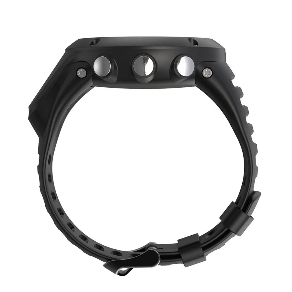 For Sunnto Ambit 1/2/3/2S/2R/3P/3S/3R Soft Silicone Smart Watch Strap Replacement with Installation Tool - Black - 5