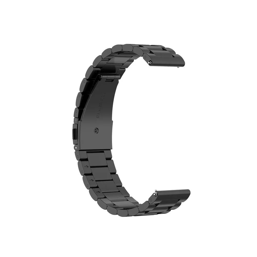 22mm Stainless Steel Watchband for Huawei Watch GT Active/Watch 2 Pro/Samsung Gear S3/Huami GTR 47mm,Smart Watch Replacement Wrist Strap - Black - 6