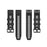 Rubber Smart Watch Band Replacement Strap [26mm Width] for Garmin Fenix 7X/Fenix 6x/5x - Black - 2