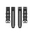 Rubber Smart Watch Replacement Band [22mm Width] for Garmin Fenix 6/5 - Black - 5