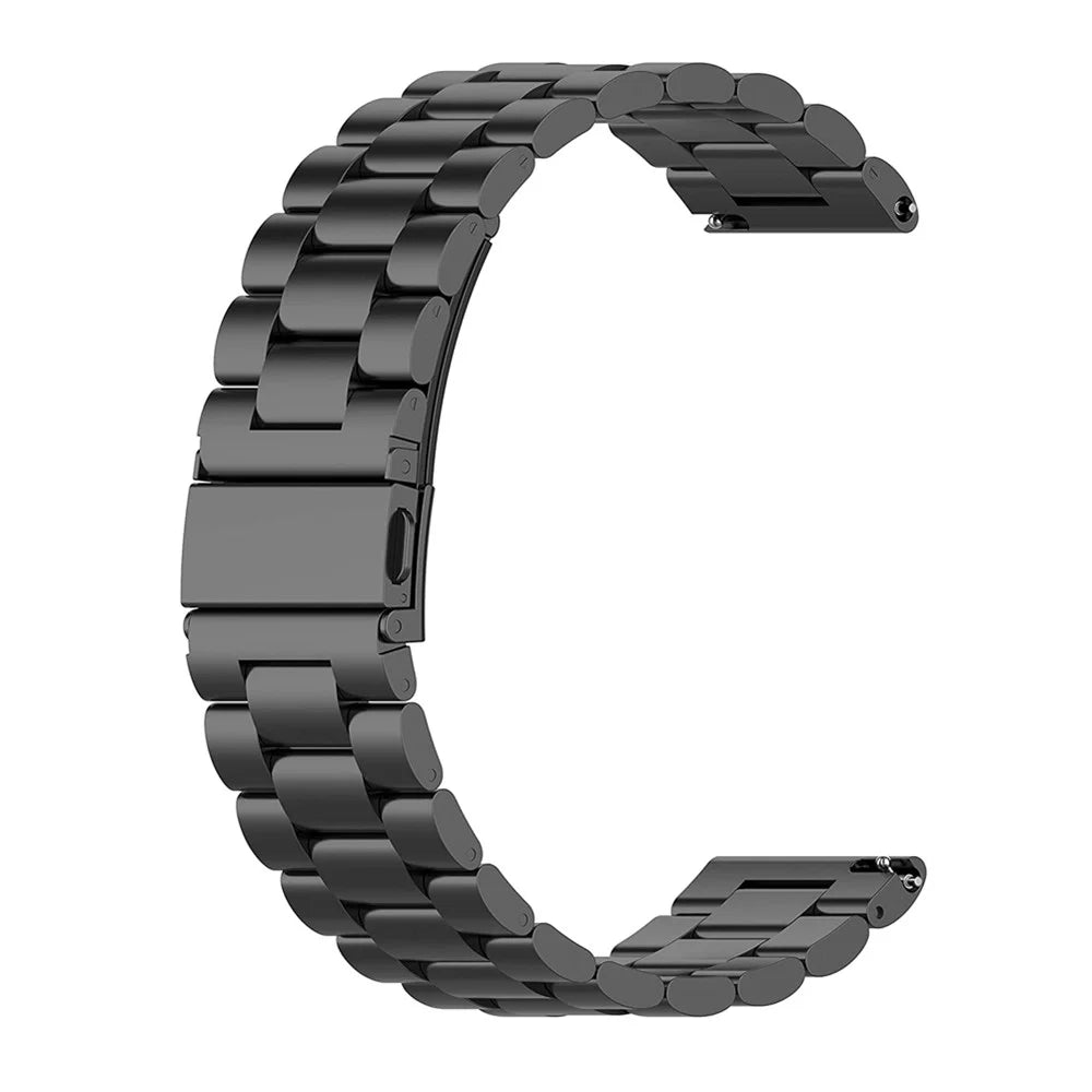 18mm Stainless Steel Smart Watch Band Replacement for Garmin vivoactive 4S - Black - 1