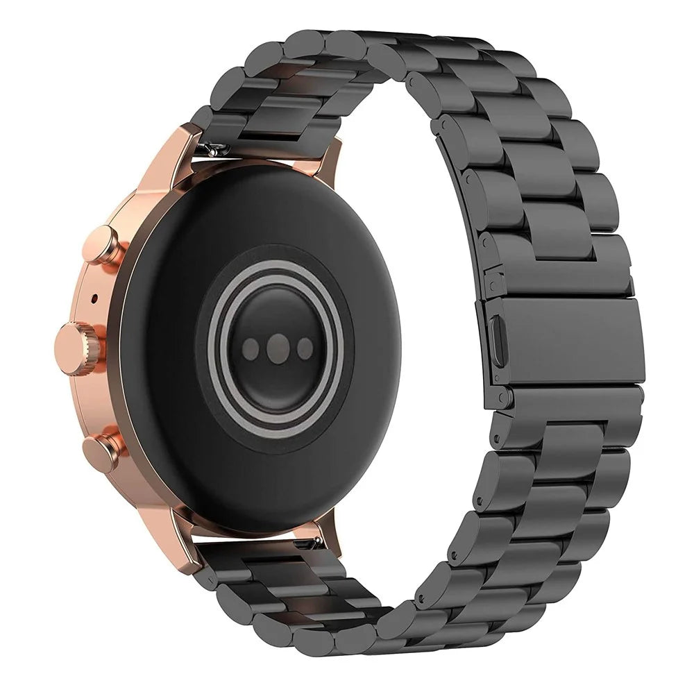 18mm Stainless Steel Smart Watch Band Replacement for Garmin vivoactive 4S - Black - 2