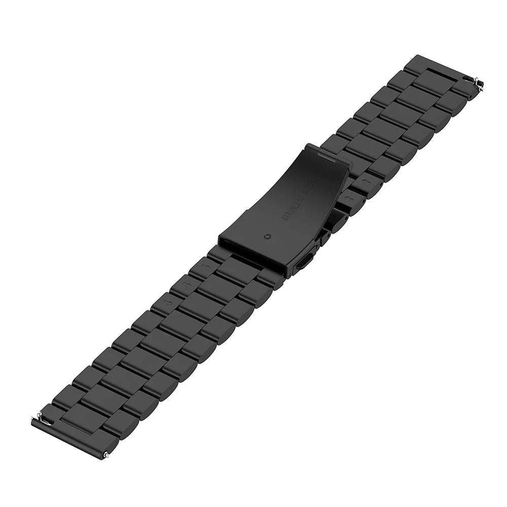 18mm Stainless Steel Smart Watch Band Replacement for Garmin vivoactive 4S - Black - 5