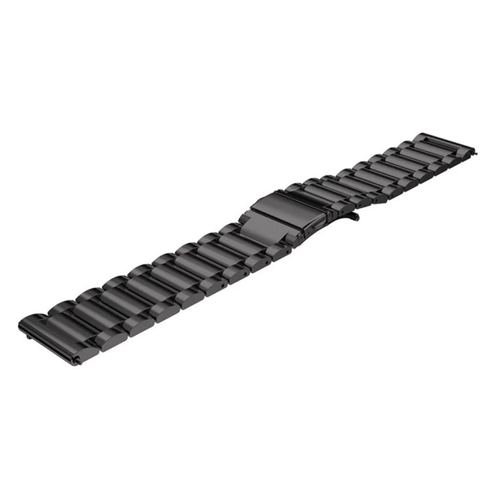 22mm Three Beads Stainless Steel Watch Strap for Huawei Watch GT2e/GT2 46mm - Black - 2