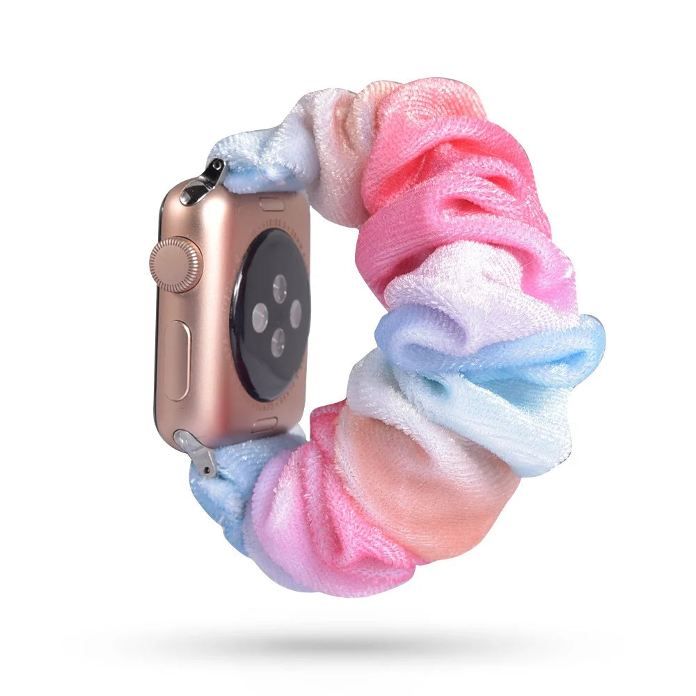Printing Cloth Smart Watch Bank Bracelet Strap for Apple Watch Series 11 10 42mm / 9 8 7 41mm / SE3 SE2 SE 6 5 4 40mm / 3 2 1 38mm - Style O - 1
