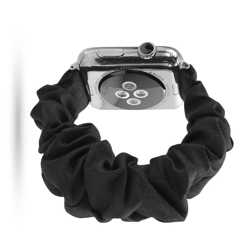 Pattern Printing Cloth Wrist Bracelet Strap for Apple Watch Ultra 3 2 1 49mm / Series 11 10 46mm / 9 8 7 45mm / SE3 SE2 SE 6 5 4 44mm / 3 2 1 42mm - Style A - 2