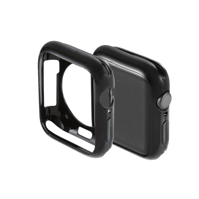 Silicone Smart Watch Case Protector for Apple Watch Series SE3 / SE2 / SE1 /  6 / 5 / 4 40mm - Black - 2