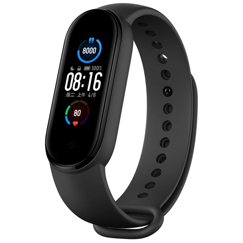 Silicone Strap Replacement for Xiaomi Mi Band 5 / 6 / 7 - Black - 2