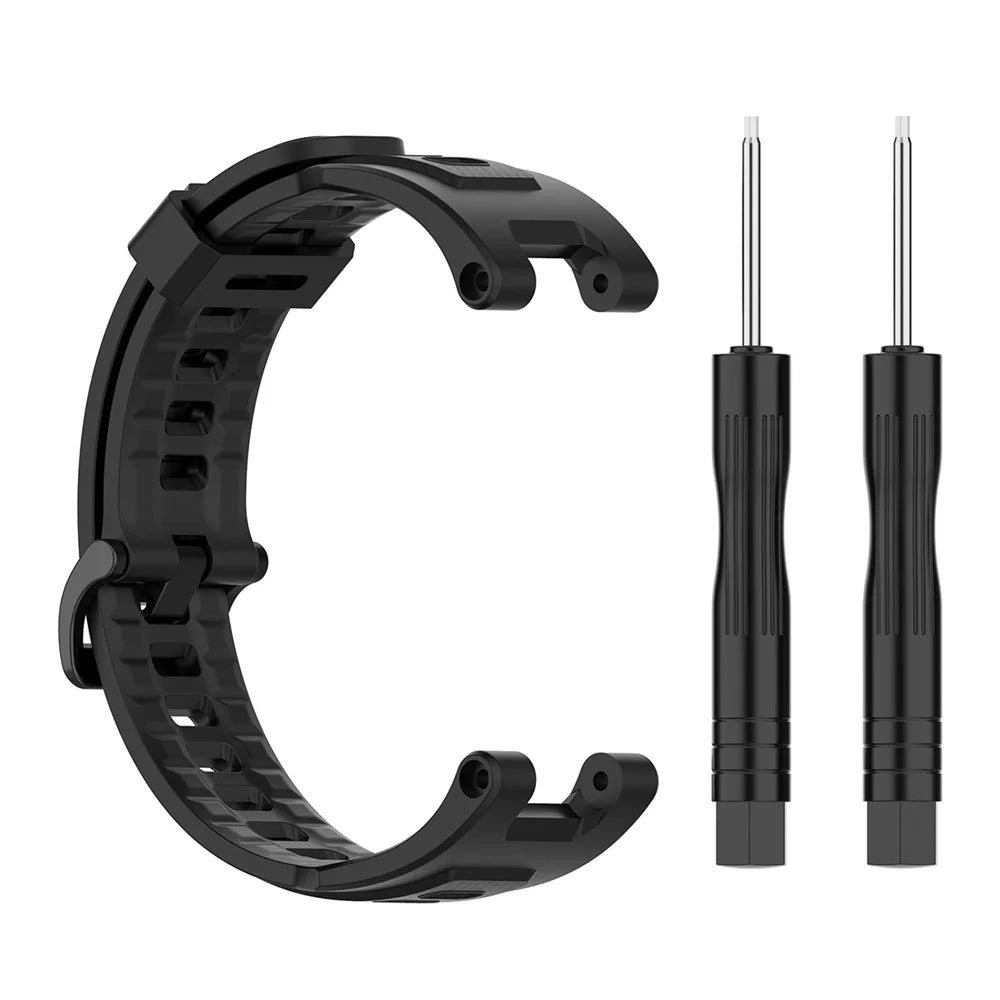 Silicone Watch Band Wrist Strap for Huami Amazfit T-Rex / Amazfit T-Rex Pro - Black - 4