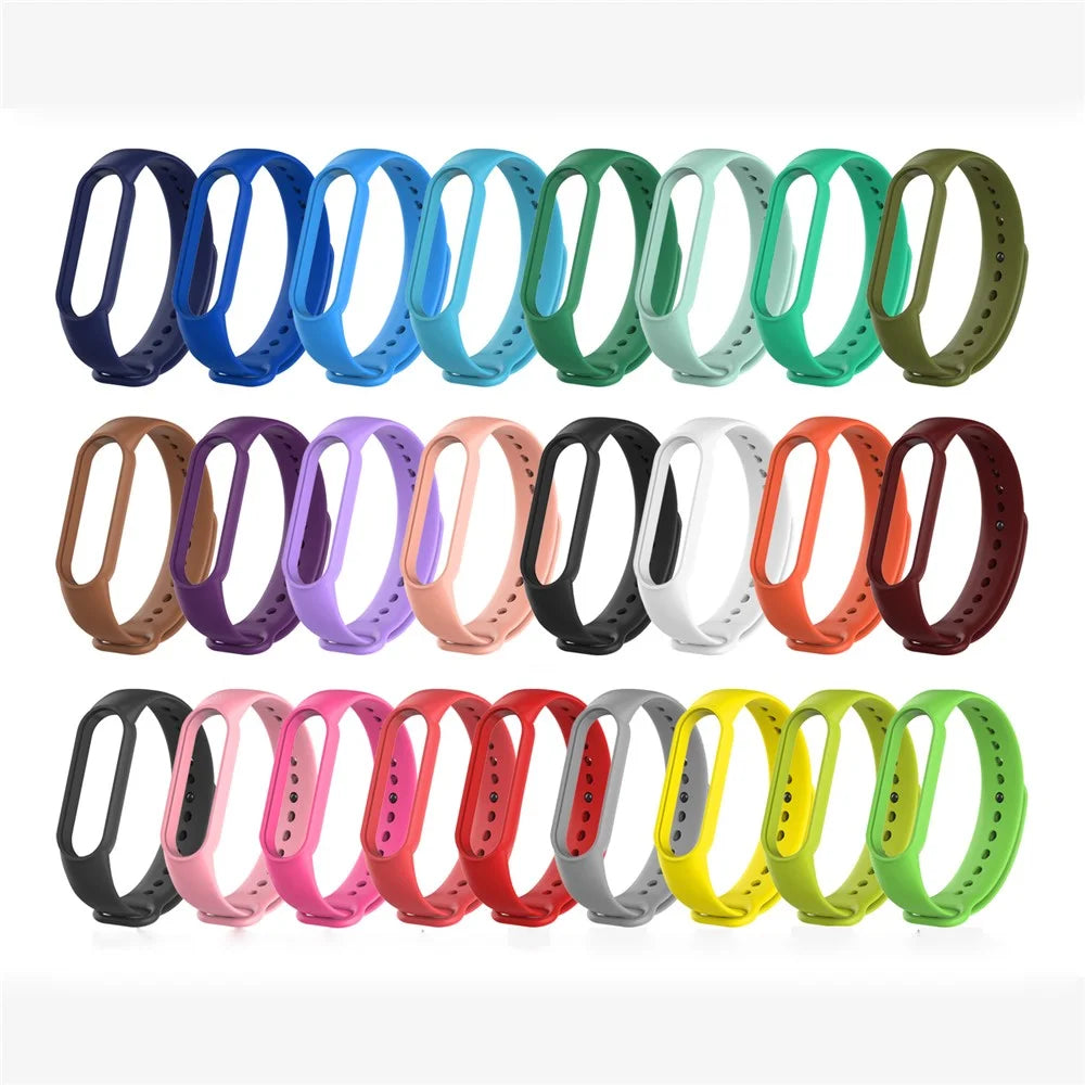 TPU Smart Watch Replacement Strap for Xiaomi Mi Band 5/6/7 - Black - 2