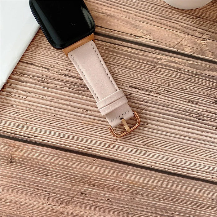 PU Leather Smart Watch Band for OPPO Watch 41mm - Pink - 4