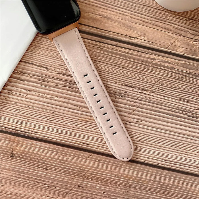 PU Leather Smart Watch Band for OPPO Watch 41mm - Pink - 5