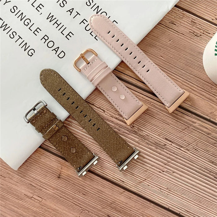 PU Leather Smart Watch Band for OPPO Watch 41mm - Pink - 6
