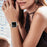 Top Layer Cowhide Leather Smart Watch Band for Fitbit Blaze - Coffee - 4
